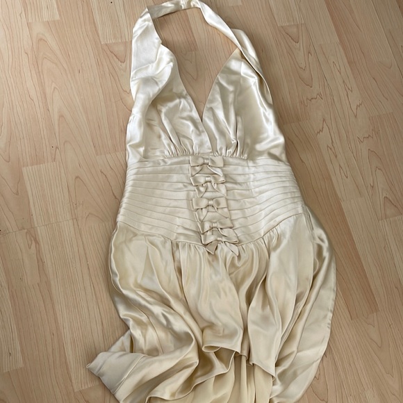 ORSEUND IRIS Halter Bow High Low Dress - Picture 4 of 4